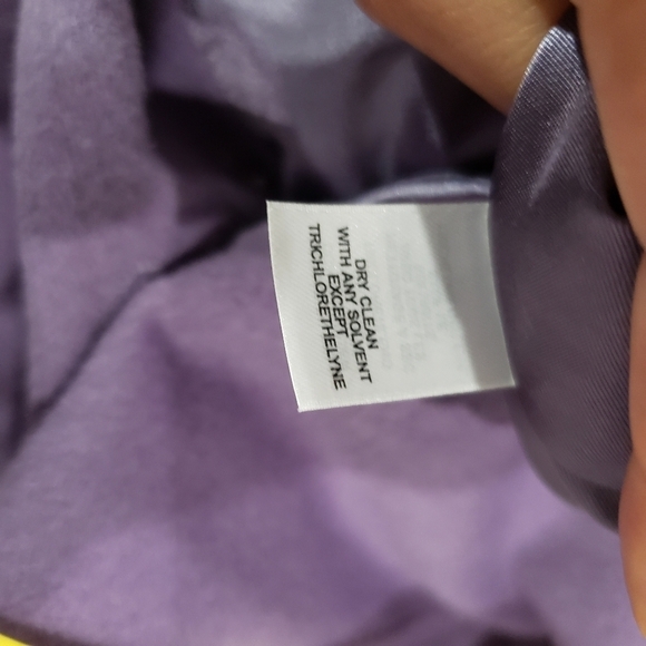 AK Anne Klein 100% Wool Artisan Soft Violet Blazer Jacket Size 12 - Picture 11 of 12